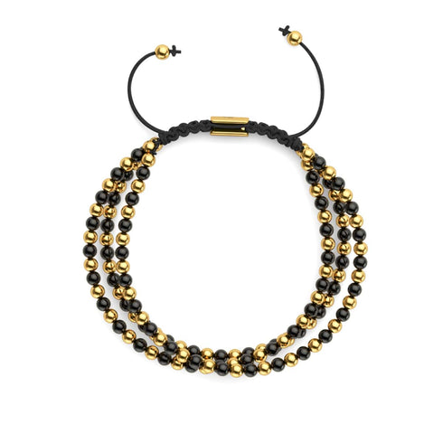 Trinity | Gold x Rotguss | Dreireihiges Armband